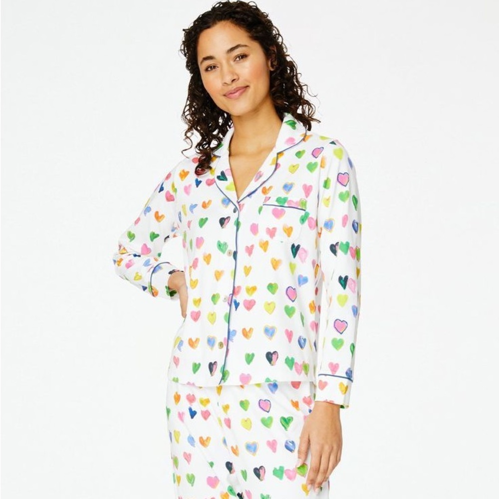 Roller Rabbit x Kerri Rosenthal tiny drops of love pjs